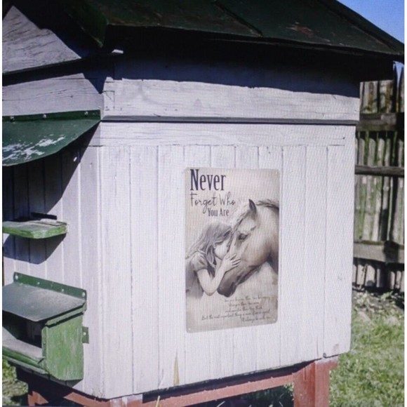 "Never Forget Who You Are" 7.75" X 11.5" Tin Sign Horse Theme Home Decor Gift - Picture 6 of 7